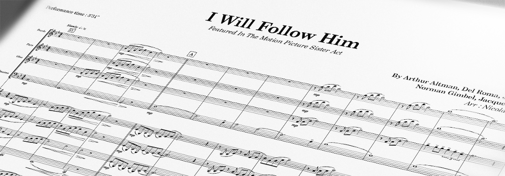 I Will Follow Him, musique du film Sister Act. Arrangement pour orchestre d'harmonie junior par Nicolas Schiff